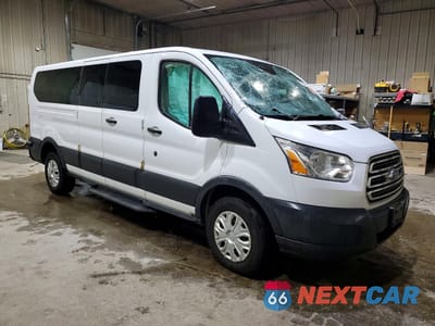 Czwarte zdjęcie samochodu z boku: 2016 FORD TRANSIT WAGON T-350 VIN:1FBZX2ZM1GKB11308 - miniatura