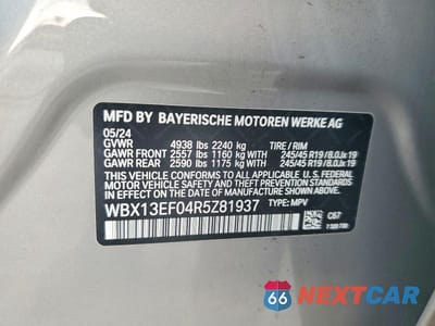 Zdjęcie 14 z 14 samochodu: 2024 BMW X1 M35I VIN:WBX13EF04R5Z81937 - miniatura