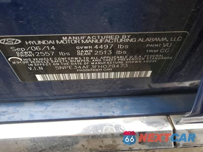 Zdjęcie 12 z 12 samochodu: 2015 HYUNDAI SONATA SPORT VIN:5NPE34AF3FH079473 - miniatura