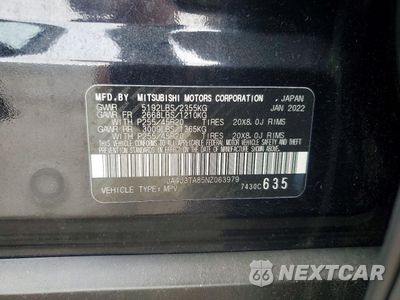 Zdjęcie 12 z 13 samochodu: 2022 MITSUBISHI OUTLANDER ES VIN:JA4J3TA85NZ063979 - miniatura