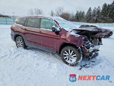 Czwarte zdjęcie samochodu z boku: 2019 HONDA PILOT EXL VIN:5FNYF6H59KB027738 - miniatura