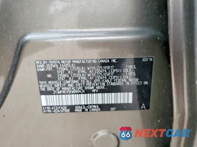 Zdjęcie 13 z 13 samochodu: 2014 TOYOTA RAV4 XLE VIN:2T3WFREV5EW089424 - miniatura