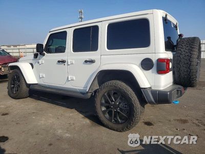 Drugie zdjęcie samochodu z przodu: 2022 JEEP WRANGLER UNLIMITED SAHARA 4XE VIN:1C4JJXP66NW199046 - miniatura