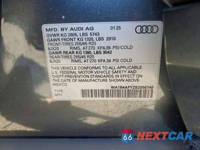 Zdjęcie 13 z 13 samochodu: 2025 AUDI SQ5 PREMIUM PLUS VIN:WA1B4AFY2S2056748 - miniatura