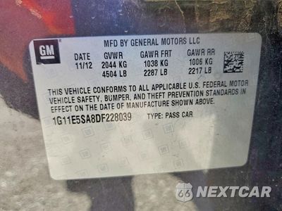 Zdjęcie 12 z 12 samochodu: 2013 CHEVROLET MALIBU 2LT VIN:1G11E5SA8DF228039 - miniatura