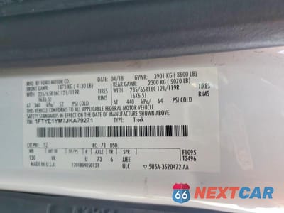 Zdjęcie 13 z 13 samochodu: 2018 FORD TRANSIT 150 DELIVERY VAN VIN:1FTYE1YM7JKA79271 - miniatura