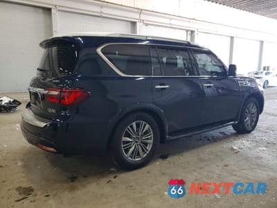 Trzecie zdjęcie samochodu z tyłu: 2021 INFINITI QX80 LUXE VIN:JN8AZ2AE2M9270644 - miniatura