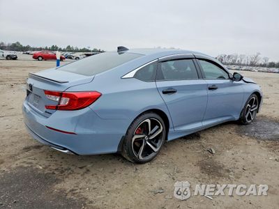 Trzecie zdjęcie samochodu z tyłu: 2022 HONDA ACCORD HYBRID SPORT VIN:1HGCV3F23NA017645 - miniatura