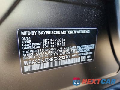 Zdjęcie 12 z 12 samochodu: 2024 BMW 760 XI VIN:WBA33EJ08RCS28370 - miniatura