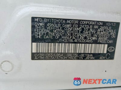 Zdjęcie 13 z 13 samochodu: 2014 LEXUS GS 350 VIN:JTHCE1BL4E5020465 - miniatura