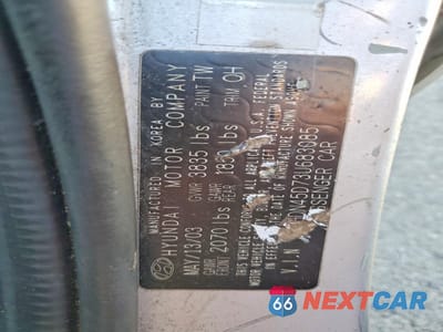 Zdjęcie 12 z 12 samochodu: 2003 HYUNDAI ELANTRA GLS VIN:KMHDN45D73U683085 - miniatura