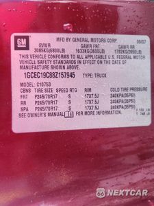 Zdjęcie 12 z 13 samochodu: 2008 CHEVROLET SILVERADO C1500 VIN:1GCEC19C88Z157945 - miniatura