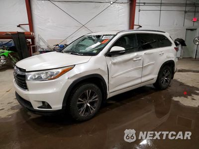 2016 TOYOTA HIGHLANDER XLE 5TDJKRFHXGS293008 - główne zdjęcie licytacji z USA - miniatura