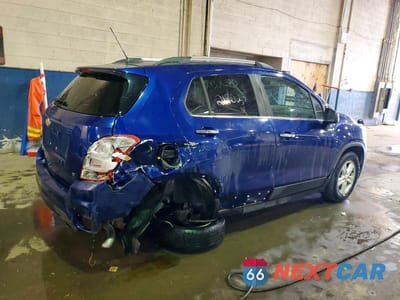 Trzecie zdjęcie samochodu z tyłu: 2017 CHEVROLET TRAX 1LT VIN:3GNCJLSB2HL219025 - miniatura