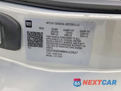 Zdjęcie 12 z 12 samochodu: 2022 CHEVROLET CORVETTE STINGRAY 1LT VIN:1G1YA2D46N5123927 - miniatura