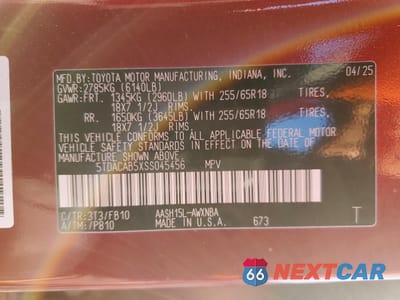 Zdjęcie 13 z 13 samochodu: 2025 TOYOTA GRAND HIGHLANDER LE VIN:5TDACAB5XSS045456 - miniatura