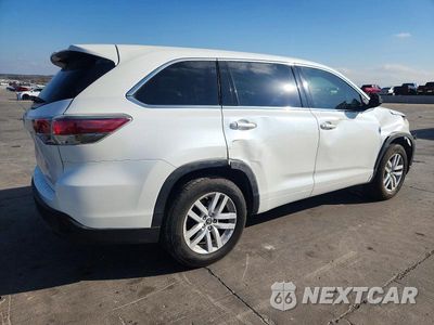 Trzecie zdjęcie samochodu z tyłu: 2016 TOYOTA HIGHLANDER LE VIN:5TDZKRFH0GS171891 - miniatura
