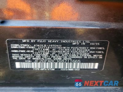 Zdjęcie 12 z 12 samochodu: 2016 SUBARU CROSSTREK PREMIUM VIN:JF2GPABC3G8211665 - miniatura