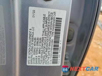 Zdjęcie 13 z 13 samochodu: 2022 HONDA ACCORD SPORT SE VIN:1HGCV1F45NA023890 - miniatura