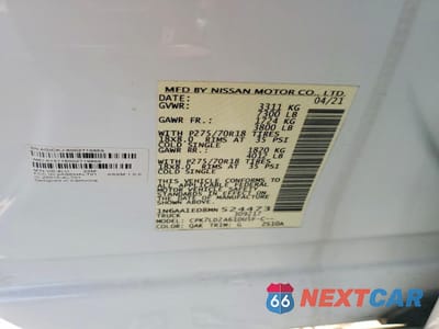 Zdjęcie 12 z 12 samochodu: 2021 NISSAN TITAN SV VIN:1N6AA1ED8MN524473 - miniatura