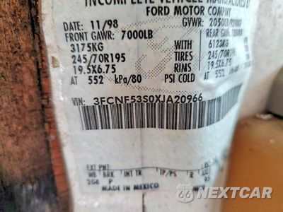 Zdjęcie 10 z 10 samochodu: 1999 FORD F550 SUPER DUTY STRIPPED CHASSIS VIN:3FCNF53S0XJA20966 - miniatura