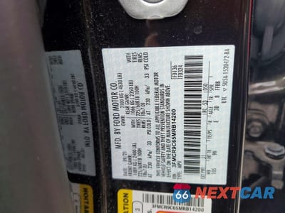 Zdjęcie 12 z 13 samochodu: 2021 FORD BRONCO SPORT OUTER BANKS VIN:3FMCR9C65MRB14200 - miniatura