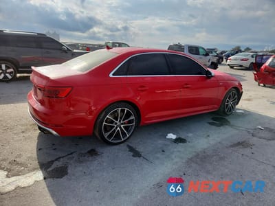 Trzecie zdjęcie samochodu z tyłu: 2018 AUDI S4 PREMIUM PLUS VIN:WAUB4AF49JA003467 - miniatura