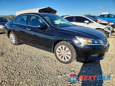 Czwarte zdjęcie samochodu z boku: 2014 HONDA ACCORD EXL VIN:1HGCR3F80EA033312 - miniatura