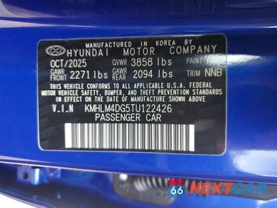 Zdjęcie 12 z 12 samochodu: 2026 HYUNDAI ELANTRA SEL SPORT VIN:KMHLM4DG5TU122426 - miniatura