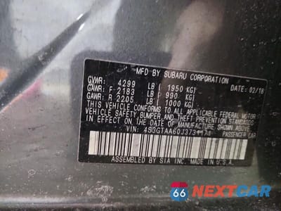 Zdjęcie 12 z 12 samochodu: 2018 SUBARU IMPREZA VIN:4S3GTAA60J3731171 - miniatura