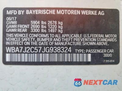 Zdjęcie 12 z 12 samochodu: 2018 BMW 740 XE VIN:WBA7J2C57JG938324 - miniatura