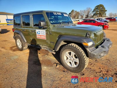 Czwarte zdjęcie samochodu z boku: 2021 JEEP WRANGLER UNLIMITED SPORT VIN:1C4HJXKN9MW699570 - miniatura