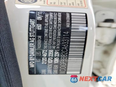 Zdjęcie 12 z 12 samochodu: 2012 MERCEDES-BENZ C 300 4MATIC VIN:WDDGF8BB2CA633114 - miniatura