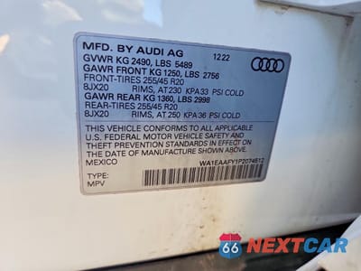 Zdjęcie 13 z 13 samochodu: 2023 AUDI Q5 PREMIUM PLUS 45 VIN:WA1EAAFY1P2074512 - miniatura