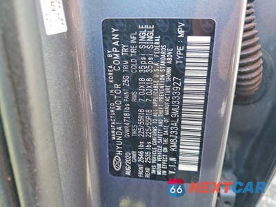 Zdjęcie 13 z 13 samochodu: 2021 HYUNDAI TUCSON ULTIMATE VIN:KM8J33AL9MU333927 - miniatura