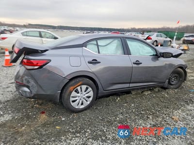 Trzecie zdjęcie samochodu z tyłu: 2025 NISSAN SENTRA S VIN:3N1AB8BVXSY366291 - miniatura