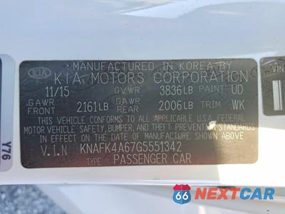 Zdjęcie 12 z 12 samochodu: 2016 KIA FORTE LX VIN:KNAFK4A67G5551342 - miniatura