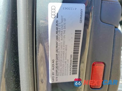 Zdjęcie 12 z 13 samochodu: 2019 AUDI A5 PREMIUM PLUS S-LINE VIN:WAUENCF5XKA007480 - miniatura