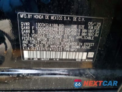 Zdjęcie 12 z 12 samochodu: 2026 HONDA HR-V EXL VIN:3CZRZ2H76TM702233 - miniatura