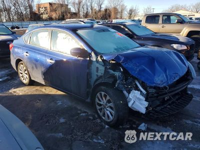 Czwarte zdjęcie samochodu z boku: 2019 NISSAN SENTRA S VIN:3N1AB7AP9KY398968 - miniatura