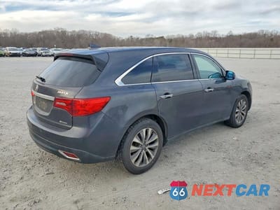 Trzecie zdjęcie samochodu z tyłu: 2016 ACURA MDX TECHNOLOGY VIN:5FRYD4H40GB008650 - miniatura