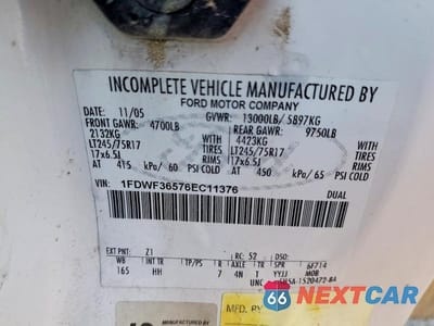 Zdjęcie 10 z 10 samochodu: 2006 FORD F350 BUCKET TRUCK VIN:1FDWF36576EC11376 - miniatura
