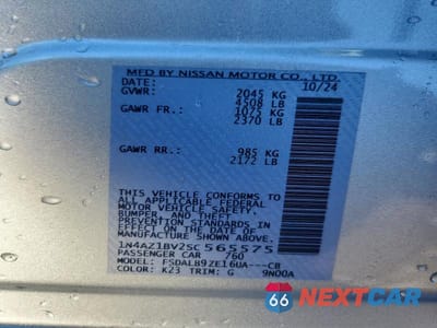 Zdjęcie 13 z 13 samochodu: 2025 NISSAN LEAF S VIN:1N4AZ1BV2SC565575 - miniatura