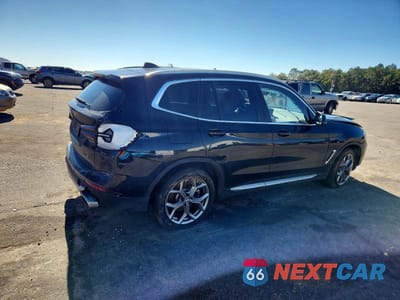 Trzecie zdjęcie samochodu z tyłu: 2023 BMW X3 SDRIVE30I VIN:WBX47DP01PN243049 - miniatura