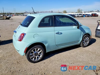 Trzecie zdjęcie samochodu z tyłu: 2017 FIAT 500 POP VIN:3C3CFFKR3HT697905 - miniatura