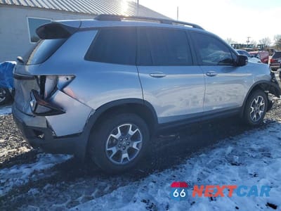 Trzecie zdjęcie samochodu z tyłu: 2023 HONDA PASSPORT TRAIL SPORT VIN:5FNYF8H63PB009277 - miniatura