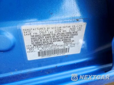 Zdjęcie 12 z 12 samochodu: 2020 NISSAN VERSA S VIN:3N1CN8DV7LL844923 - miniatura