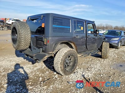 Trzecie zdjęcie samochodu z tyłu: 2017 JEEP WRANGLER UNLIMITED SPORT VIN:1C4BJWDG9HL705261 - miniatura