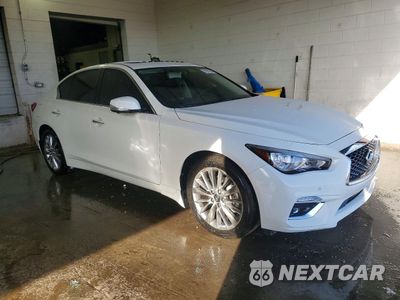 Czwarte zdjęcie samochodu z boku: 2022 INFINITI Q50 LUXE VIN:JN1EV7BR3NM340743 - miniatura