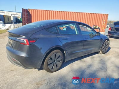 Trzecie zdjęcie samochodu z tyłu: 2025 TESLA MODEL 3 VIN:5YJ3E1EA3SF018339 - miniatura